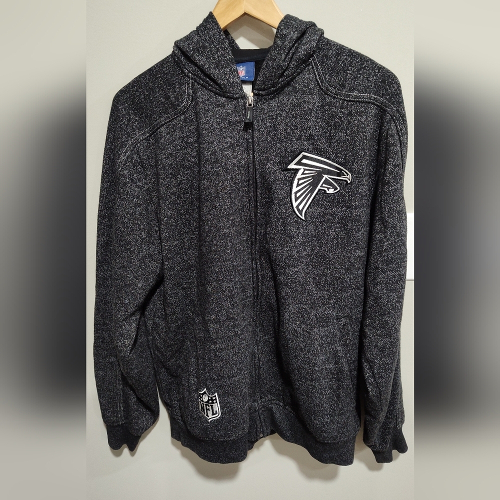 Atlanta Falcons Stitched Old Logo OnField Reebok Full Zip w/ Pockets Jacket, S